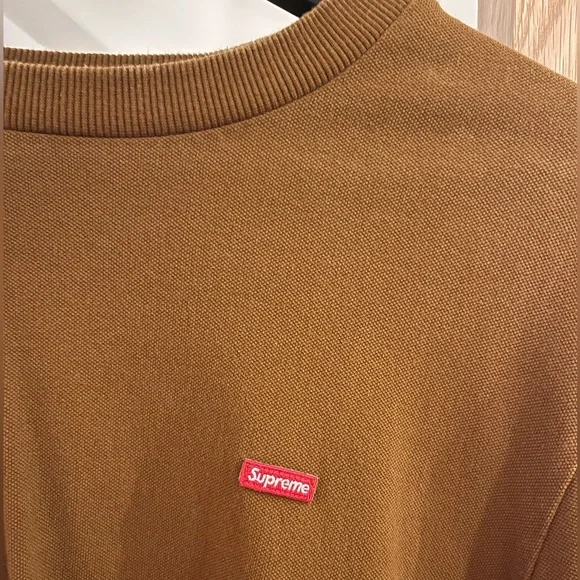Authentic Supreme Mini Box Logo Crewneck; Size Small; Brown - Picture 3 of 6